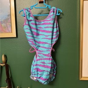Zebra dance leotard